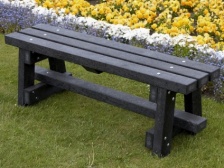Ribble Bench (without backrest) - Recycled Plastic